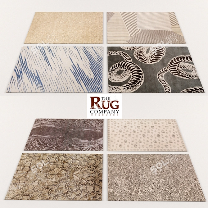 Luxury Rugs Collection: ResetXForm & VRay Mat 3D model image 1