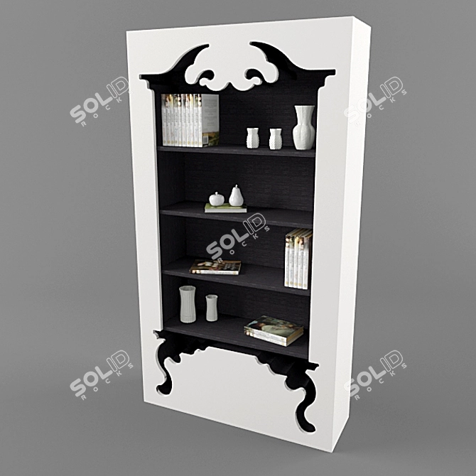 Vintage Bookcases by Munkii 3D model image 1