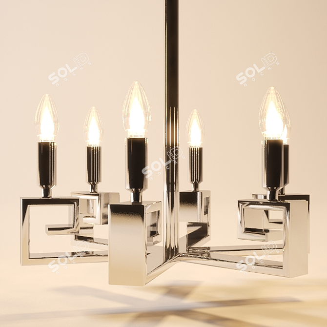 Elegant Ceiling Chandelier: A Versatile Table Lamp 3D model image 2