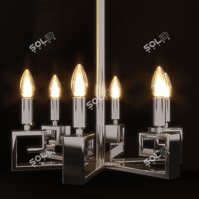 Elegant Ceiling Chandelier: A Versatile Table Lamp 3D model image 3