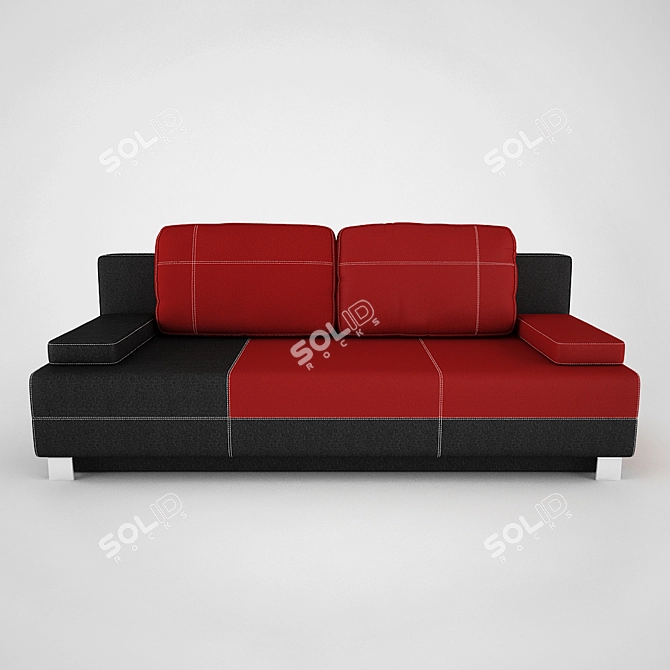 Cozy York Sofa 3D model image 1