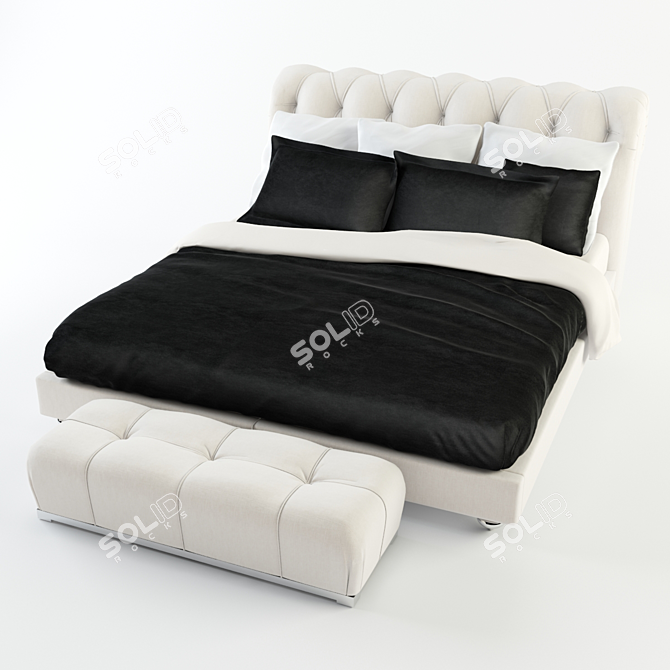Baxter Casper High Bed | Premium Materials & Textures 3D model image 1