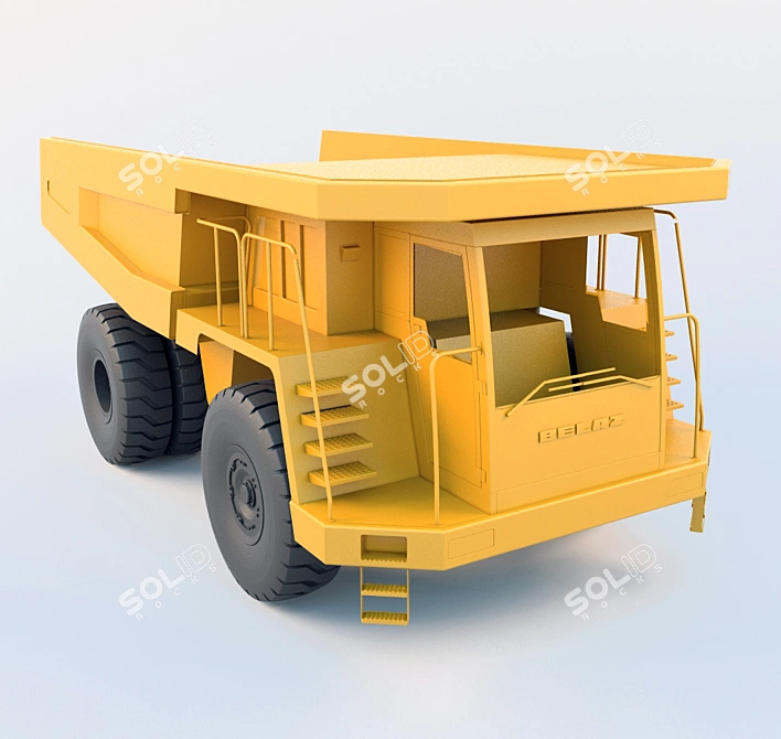 Russian Toy MoAZ: Kids' BelAZ Toy 3D model image 1