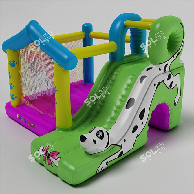 Jump into Fun with Trampoline Dalmatians! 3D model image 1