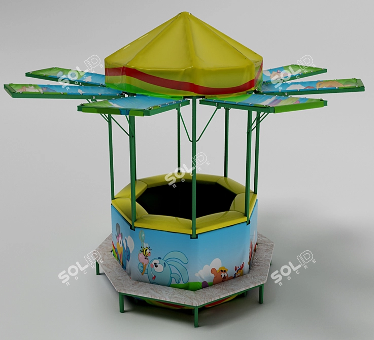 Kikoriki Fun Park: 2.56x2.56 Size 3D model image 1