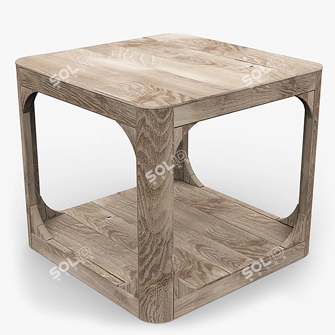 Stylish Single Martens Coffee Table 3D model image 1