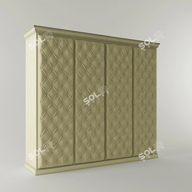 3010x660x2560mm Wardrobe 3D model image 1