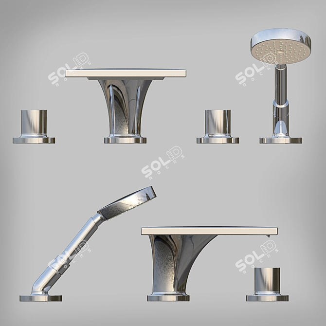 Hansgrohe Axor: Modern Luxury Faucet 3D model image 3