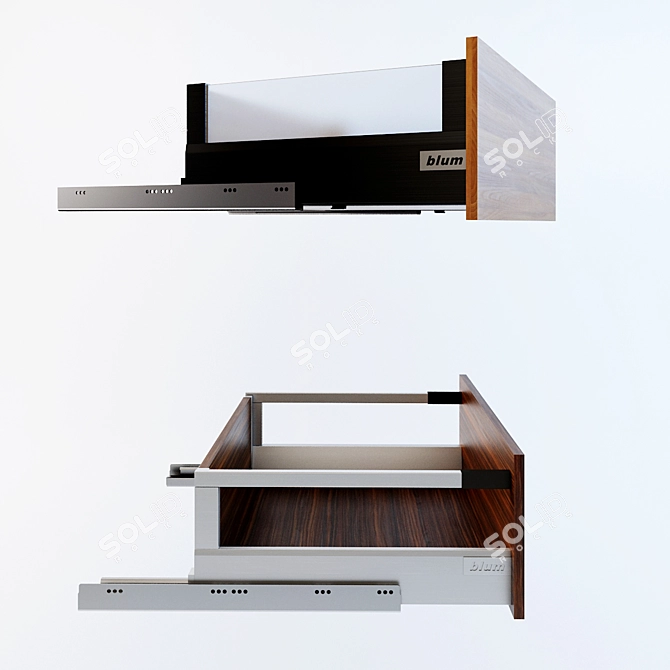 Blum Tandembox: Efficient Drawer System 3D model image 1