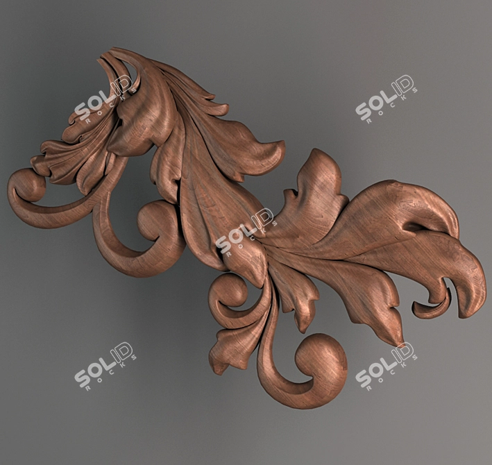 Carved Element 4: Exquisite Craftsmanship 3D model image 1