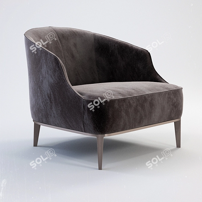 Modern Longhi Beth Armchair 3D model image 1