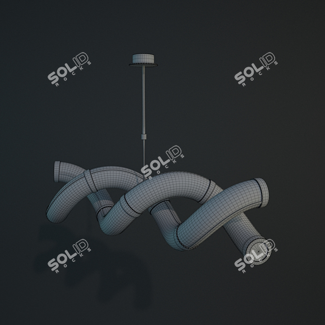 Guss Ceiling Light - Mantra Collection 3D model image 2