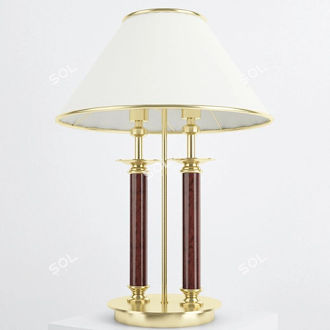 Modern Belgian Table Lamp 3D model image 1