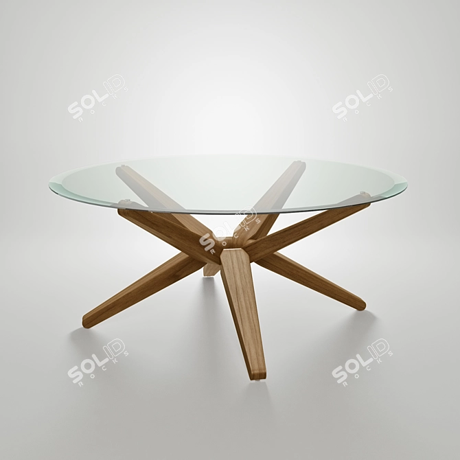 Sleek Stern Coffee Table: 3dsmax 2012 Vray Scene 3D model image 1