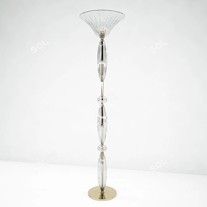 Title: Elegant Floor Lamp 3D model image 1