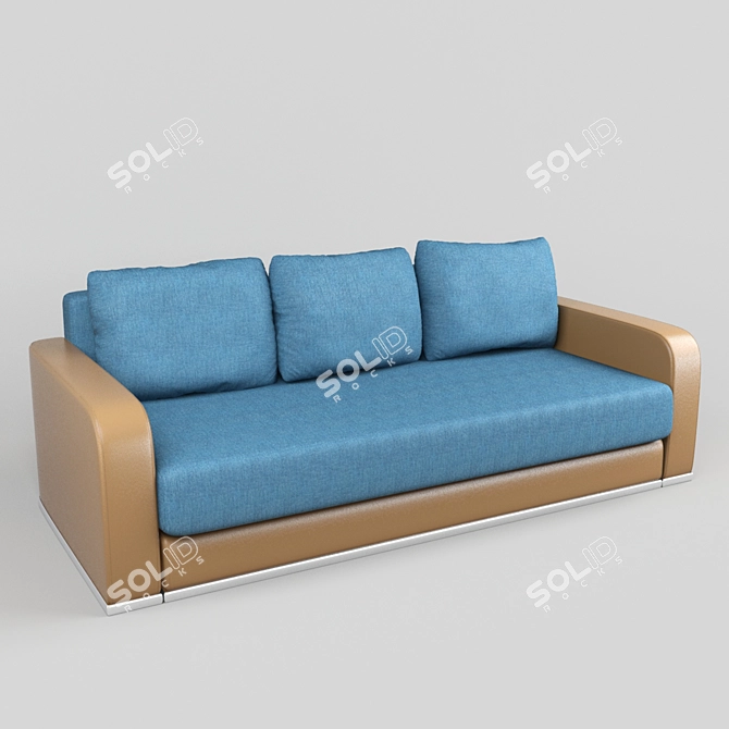 Modern Boston Sofa: Comfort and Style 3D model image 1