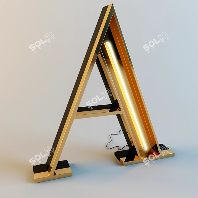 Modern Graphic Lamp Collection 3D model image 1