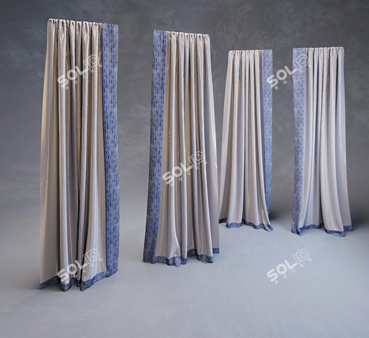 Versatile Curtain Collection 3D model image 1