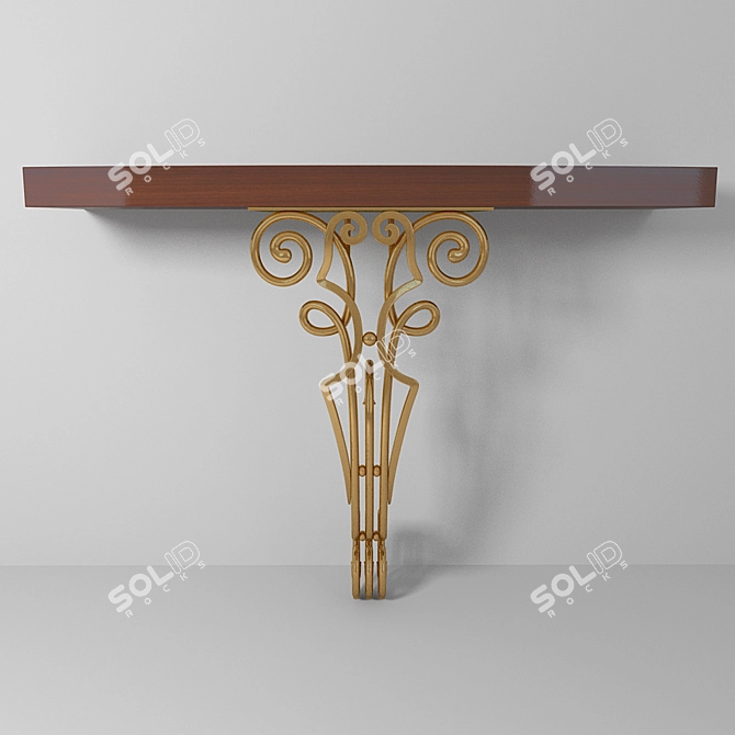 Elegant Fedora Console by Maitland-Smith 3D model image 2