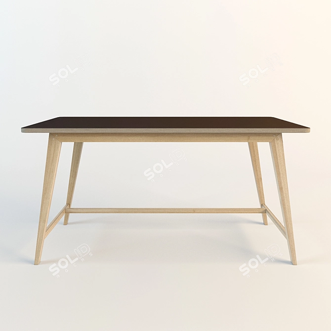 Contemporary 1400mm Table 3D model image 1