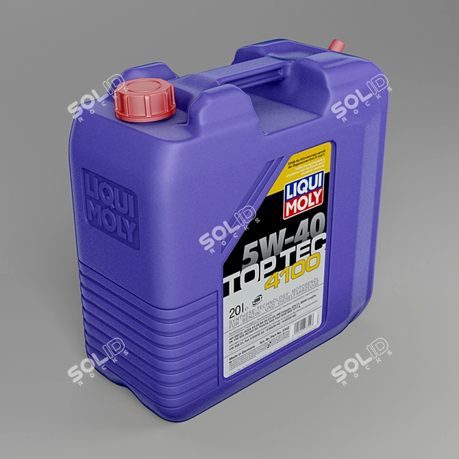 20L Canister - Liqui Moly 3D model image 1