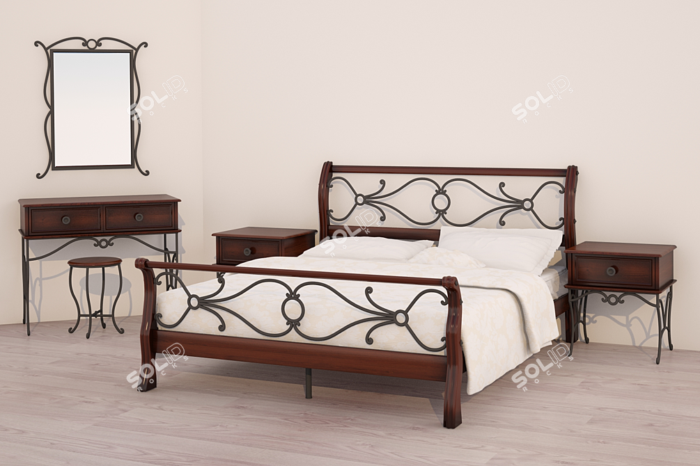 Malaysian Bedroom Furniture | Stylish and High-Quality 3D model image 1