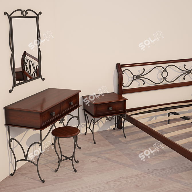 Malaysian Bedroom Furniture | Stylish and High-Quality 3D model image 2