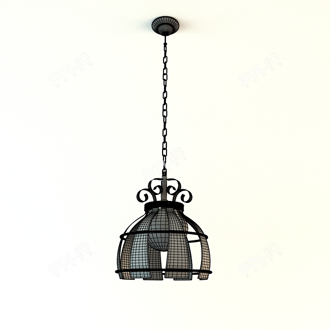 MW-LIGHT Cup Chandelier: Elegant Ceiling Lighting 3D model image 2