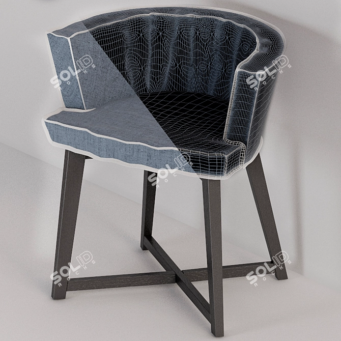 Gervasoni Gray 26: Elegant Comfort in Gray 3D model image 2