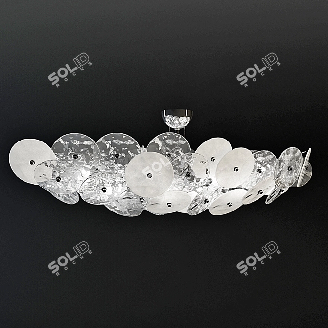 Elegant Loto Series Floor Lamp 3D model image 1