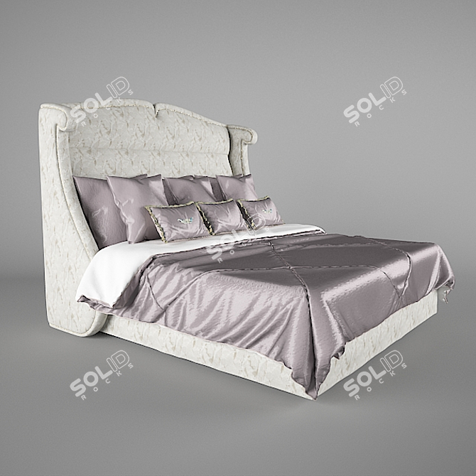 Verona Bed: Elegant and Spacious 3D model image 1