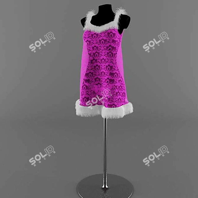 Seductive Lingerie Set: Stunning on Mannequin 3D model image 1