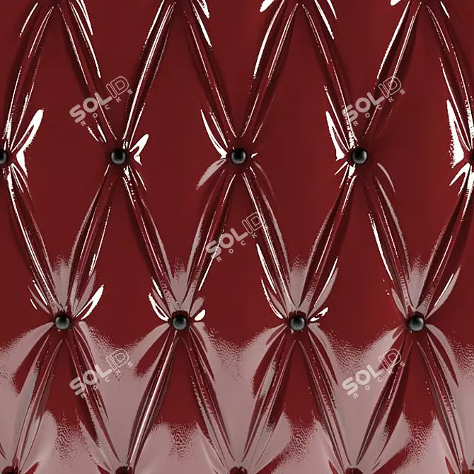 4D Quilted Panel 3D model image 1