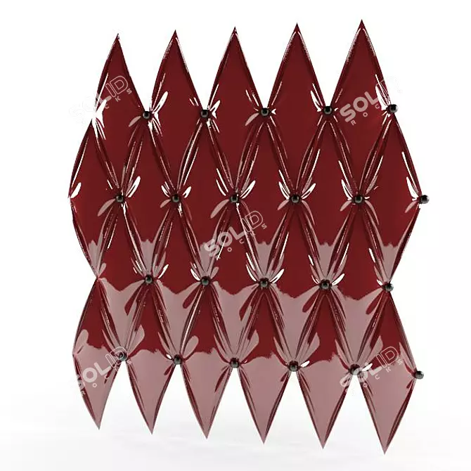 4D Quilted Panel 3D model image 2