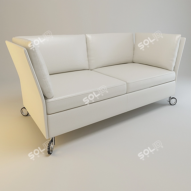 Elegant Neology Iris Sofa 3D model image 1