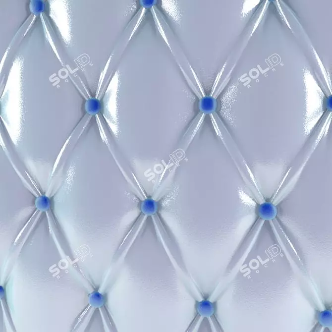 Quilted 4D Cinema Panel 3D model image 1