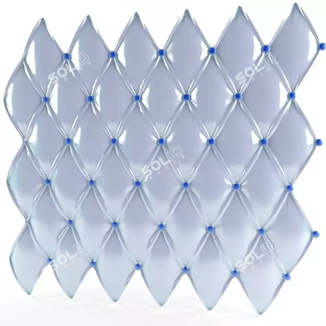 Quilted 4D Cinema Panel 3D model image 2