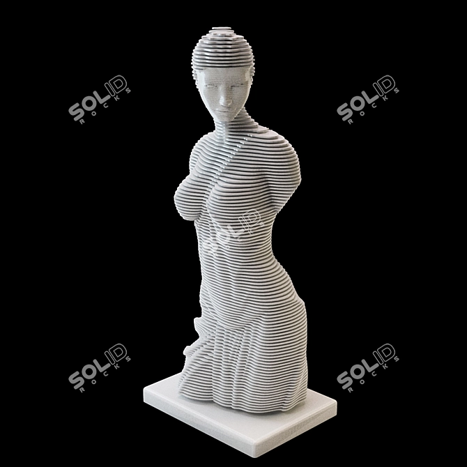 Elegant Sculpture for Home Decor 3D model image 1