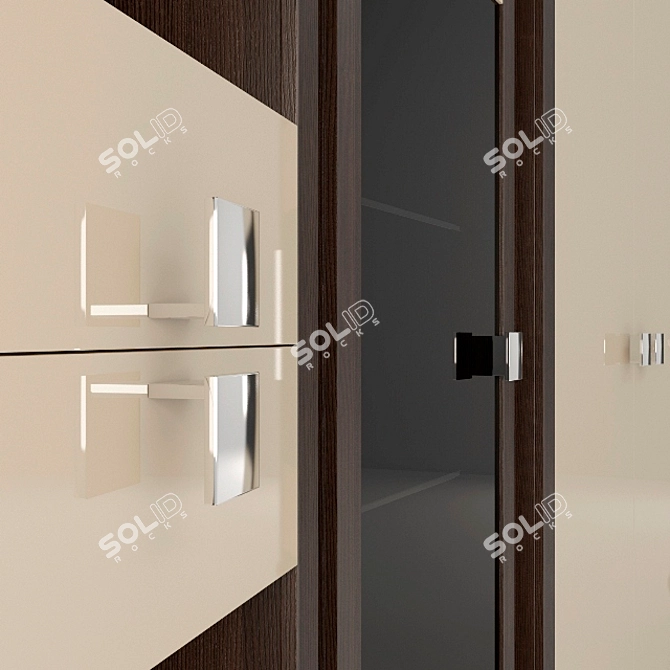 Modern Laviano Display Cabinet Set 3D model image 2