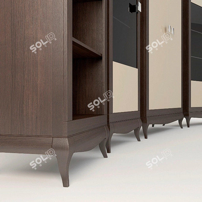 Modern Laviano Display Cabinet Set 3D model image 3