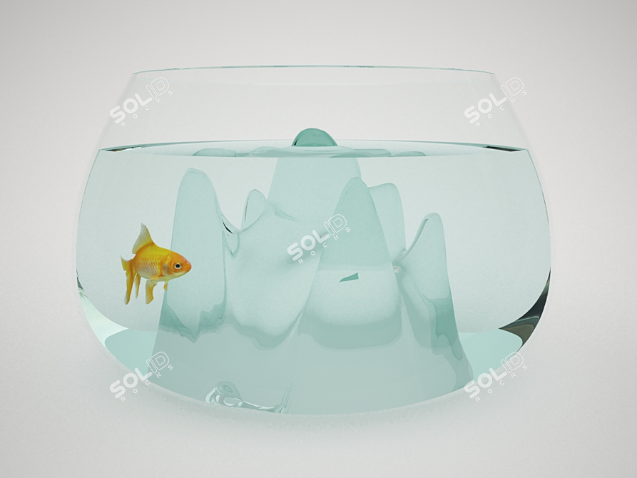 Aruliden's Handcrafted Aquarium: Underwater Oasis 3D model image 1