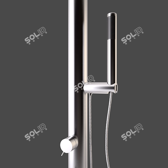 Sleek Jee-O Shower Mixer 3D model image 3