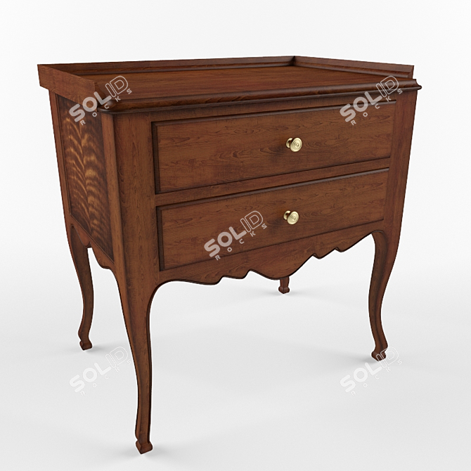 Arles Night Table: Ralph Lauren Elegance 3D model image 1