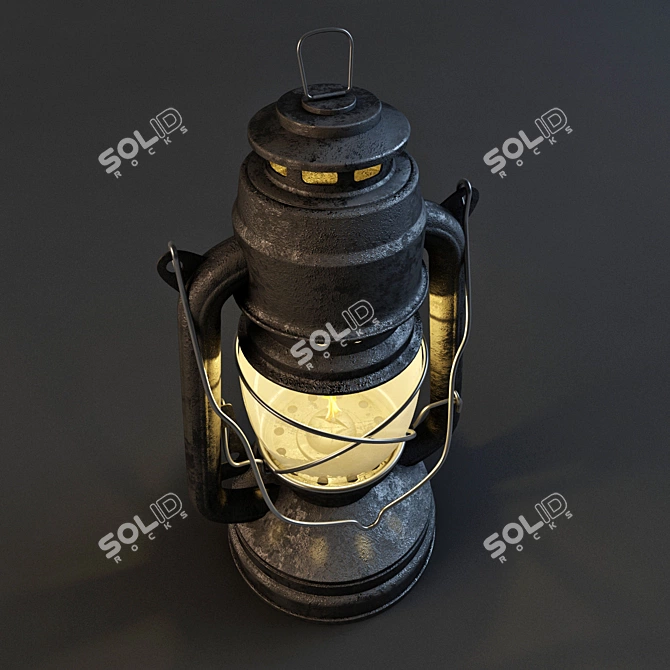 Expedition Oil Lamp 3D model image 2
