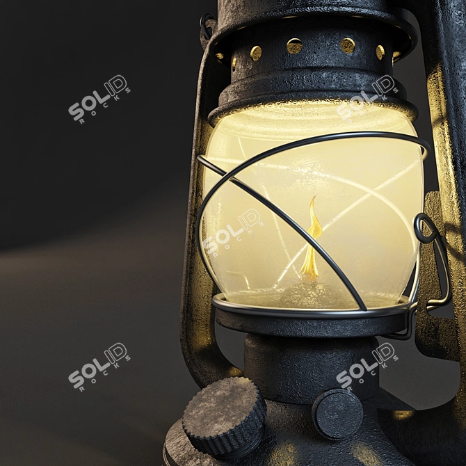 Expedition Oil Lamp 3D model image 3