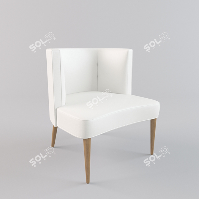 Modern Elegance: The Chloe Chair 3D model image 1