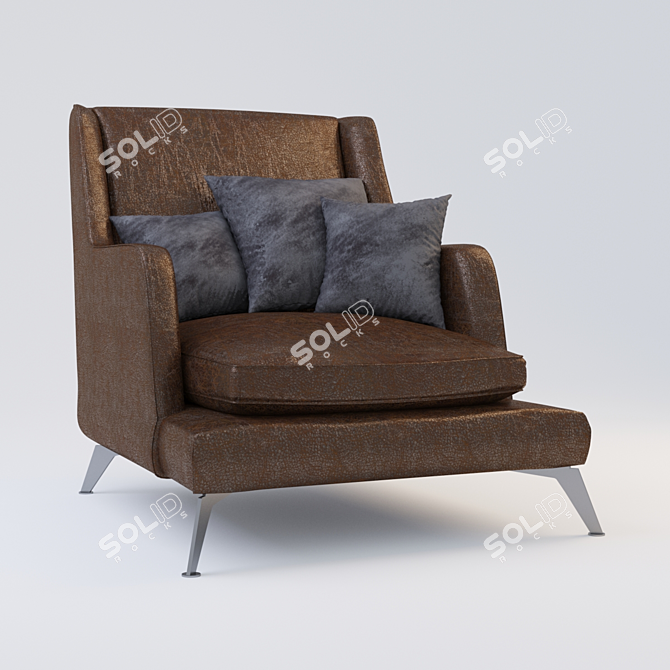 680 Class Vibieffe Armchair 3D model image 1