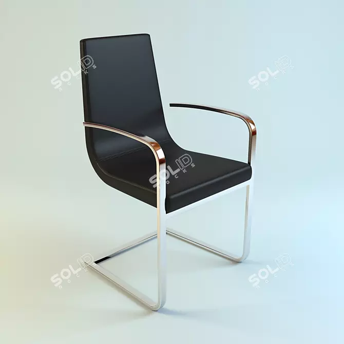 Calligaris Cruiser CS/1097-LH: Sleek and Stylish Chair 3D model image 1