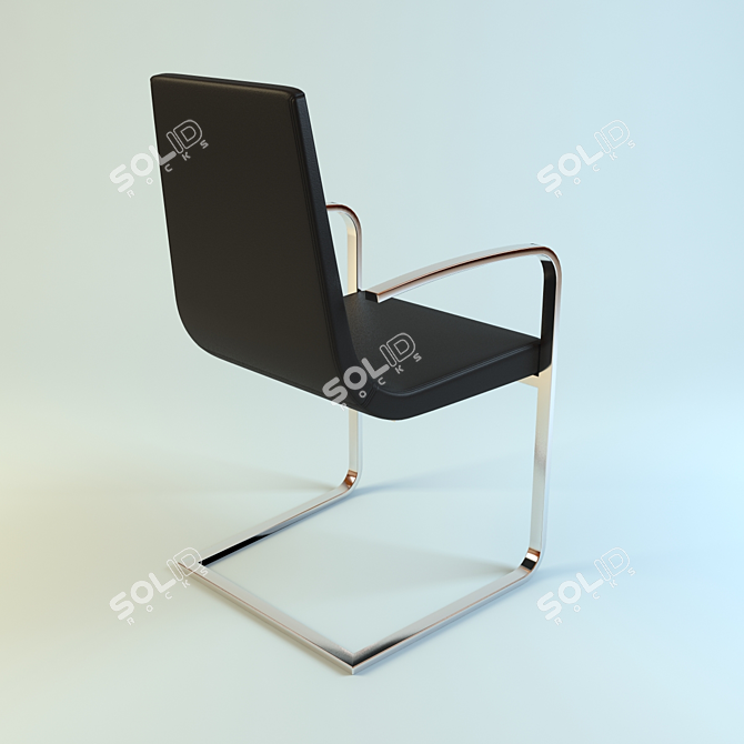 Calligaris Cruiser CS/1097-LH: Sleek and Stylish Chair 3D model image 3