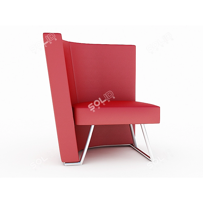 Title: Leather Armchair 3D model image 1